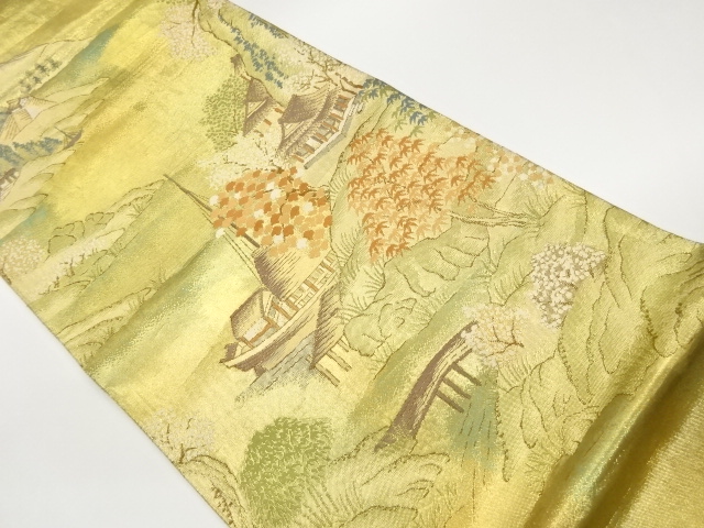 JAPANESE FUKURO OBI / WOVEN TREES